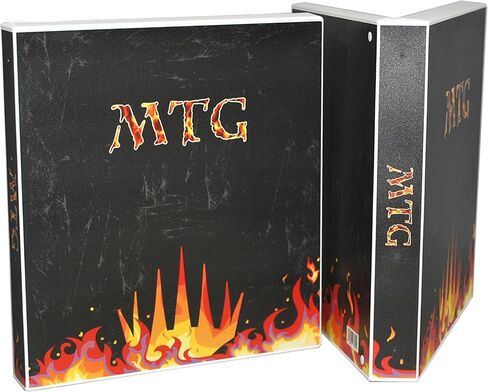حافظة بطاقات UniKeep للعبة Magic The Gathering مع 25 صفحة من بطاقات اللعب - تحمل ما يصل إلى 450 بطاقة MTG (النرد) in Kuwait