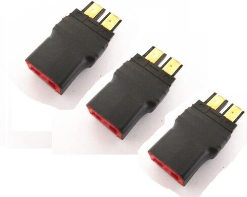 WST بدون أسلاك موصل T-Plug Deans أنثى إلى محول تحويل ذكر تراكساس لبطارية RC LiPo NiHM × 3 قطع in Kuwait