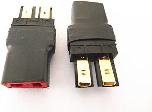 WST بدون أسلاك موصل T-Plug Deans أنثى إلى محول تحويل ذكر تراكساس لبطارية RC LiPo NiHM × 3 قطع in Kuwait