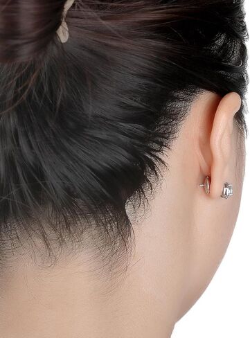 AKRUWELRY 4PCS Dics Earring Backs Replacement for Studs,Push Pierced Support Backing for Post,Large Comfort Earring Backer for Droopy Ears Heavy Earrrings, White Gold in Kuwait