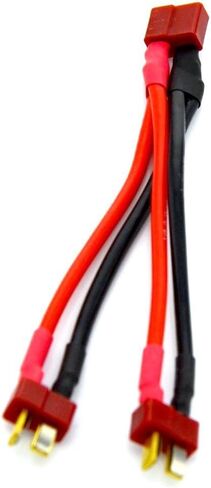 2pcs Deans T Plug Parallel Connector One Female to 2 Male Battery Connector Cable for RC LiPO Battery (Deans T Parallel Connector) (Deans T Parallel Cable) in Saudi Arabia