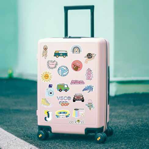 Cute Water Bottle Stickers 50PCS Aesthetic Kawaii Stickers VSCO Girl Waterproof Stickers for Laptop Car Phone Hydro Flask Trendy Stickers for Adults Teens in Kuwait