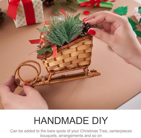 BESTOYARD 24Pcs Christmas Pine Needles Artificial Pine Branches Pine Twigs Stems Picks Green Plants Pine Needles for DIY Garland Wreath Christmas Embellishing Decoration 7X5CM in Saudi Arabia