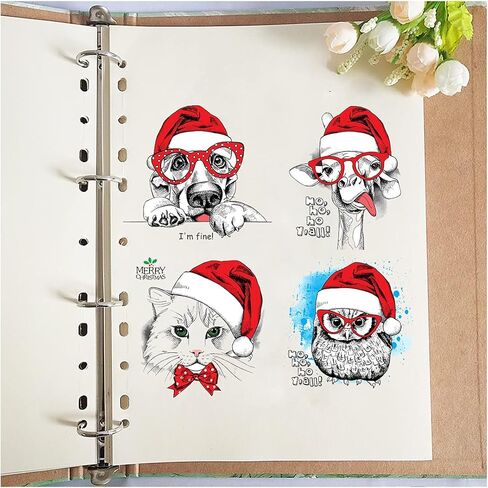 اي زد اس جي طوابع شفافة بتصميم حيوانات الكريسماس اللطيفة لصنع سجل القصاصات والبطاقات الزخرفية والالبوم الصور والحرف اليدوية من السيليكون، مستلزمات تزيين ممتعة in Kuwait
