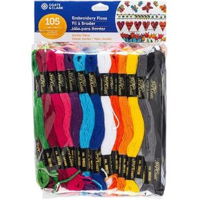 J. & P. Coats Embroidery Floss Value Pack - 105 Skeins (8.75 yds Each) (105) in Saudi Arabia