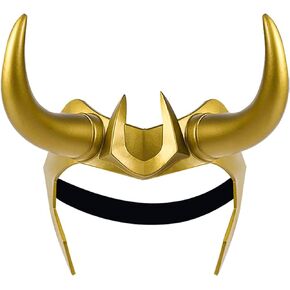 DreamJ Loki Horns，Loki Helmet Halloween Costume Accessory，3D Loki Crown Mask for Loki Cosplay Halloween Masquerade Party Props in Kuwait