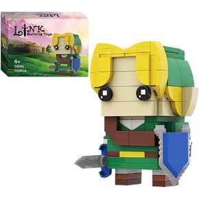 Breath of The Wild Link Building Sets for Adults Kids, Link Minifigure Ocarina of Time Building Kit,Game Series Building Blocks Model Toys,Compatible with Lego(155PCS)