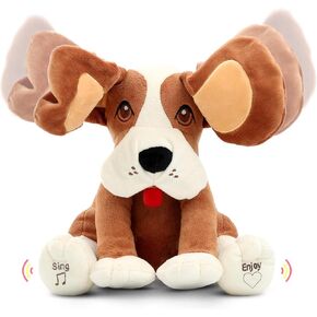 Bundaloo Animated Plush Peek A Boo Singing Dog with Floppy Ears | Plays Peek-A-Boo & Sings Do Your Ears Hang Low in Kuwait