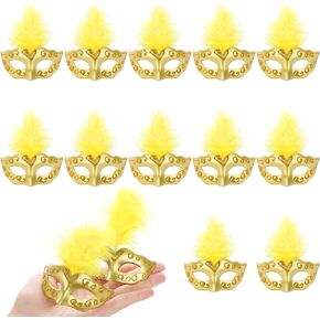 12 قطعة من قناع ماردي جراس الصغير، أقنعة تنكرية صغيرة كبيرة لديكورات حفلات ماردي جراس أزياء ماردي جراس in Kuwait