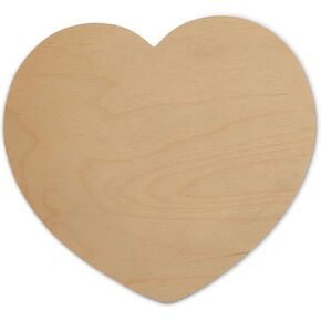 DIY Wooden Heart Cutouts for Crafts 8 inch, 1/8 inch Thick, Pack of 3 Unfinished Shapes for Valentines Day Party Décor, by Woodpeckers in Saudi Arabia