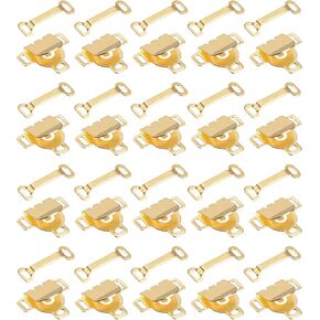 uxcell Sewing Hooks Eyes Closure Set for Trousers, Copper Clothing Fasteners for Pants Skirt Dress Sewing DIY Craft