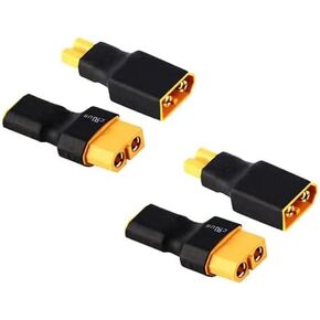 4 قطعة لا أسلاك XT30 إلى XT60 التوصيل أنثى ذكر محول موصل لاسلكي ل RC طائرة بدون طيار FPV سيارة يبو NiMH شاحن بطارية ESC in Kuwait