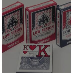 Low Vision Playing Cards _ Bundle of 4 Decks in Kuwait