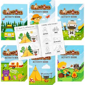 Dvbonike 24Pcs Holi Activity Books - Mini Fun Games Coloring Book Bulk Colored Powder Happy Holi Festival Party Favors for Home Family Community Activity Event Celebration Supplies