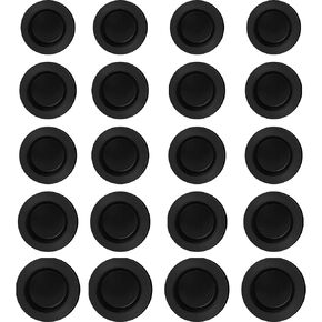 Boao 20 Pieces Piggy Bank Stopper Replacement Piggy Bank Plugs Bulk Rubber Saving Box Stopper(1 Size,Black)