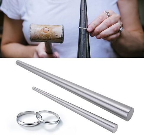 2 Sizes Stainless Steel Ring Enlarger Stick Mandrel Sizer Shaping Forming Tool for Jewelry Making and Ring Forming Jewellery Craft Tool, Stick Ring Enlarger Mandrel Ring Size Enlarger in Saudi Arabia