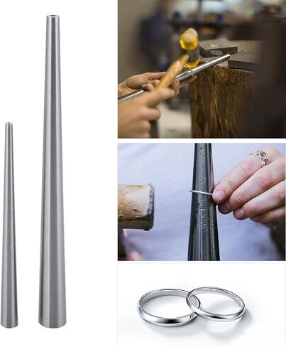 2 Sizes Stainless Steel Ring Enlarger Stick Mandrel Sizer Shaping Forming Tool for Jewelry Making and Ring Forming Jewellery Craft Tool, Stick Ring Enlarger Mandrel Ring Size Enlarger in Saudi Arabia