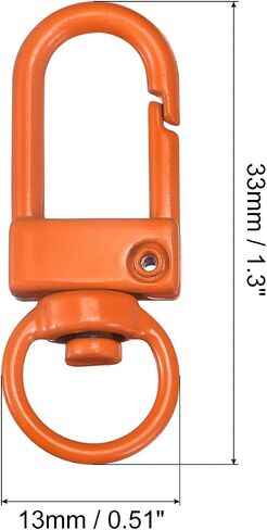 مشابك دوارة من uxcell، مشبك مخلب جراد البحر الملون مقاس 33 × 13 مم لتنظيم المفاتيح، صناعة يدوية، أرجواني، 16 قطعة in Kuwait