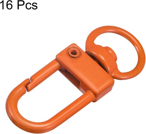 مشابك دوارة من uxcell، مشبك مخلب جراد البحر الملون مقاس 33 × 13 مم لتنظيم المفاتيح، صناعة يدوية، أرجواني، 16 قطعة in Kuwait