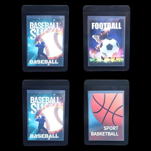 50 count Semi-Rigid Card Holder with 100 Penny Card Sleeves, Quality Card Submission Card sleeves Protectors in Kuwait