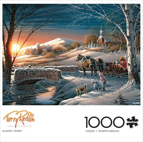 Buffalo Games - Terry Redlin - Almost Home - 1000 Piece Jigsaw Puzzle for Adults Challenging Puzzle Perfect for Game Nights - 1000 Piece Finished Size is 26.75 x 19.75 in Saudi Arabia