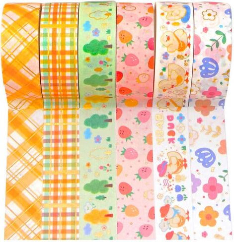 YUBX Washi Tape شريط لاصق ورقي زخرفي لحرف القصاصات DIY (بطة صغيرة) in Kuwait