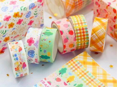 YUBX Washi Tape شريط لاصق ورقي زخرفي لحرف القصاصات DIY (بطة صغيرة) in Kuwait