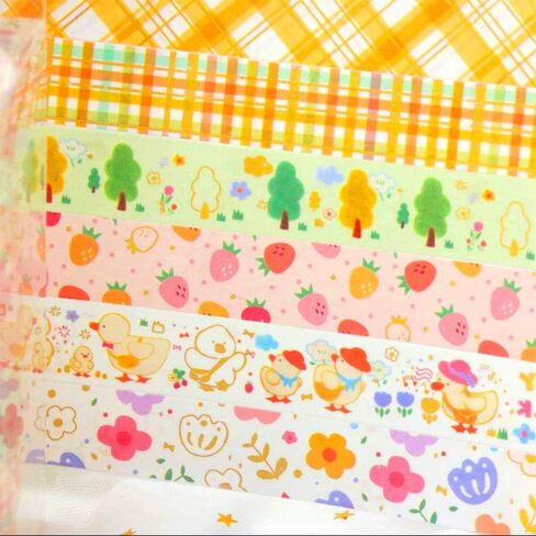 YUBX Washi Tape شريط لاصق ورقي زخرفي لحرف القصاصات DIY (بطة صغيرة) in Kuwait