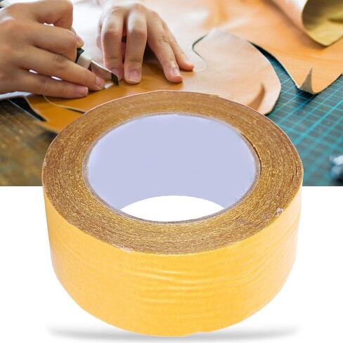 JADPES xianshi 65.6ft Easy to Operate Strong Double-Sided Mesh Tape, Self Adhesive Tape, Daily Life for Beginner Professional Craft Man Family DIY Leather Craft Leather(50MM*20m) in Saudi Arabia