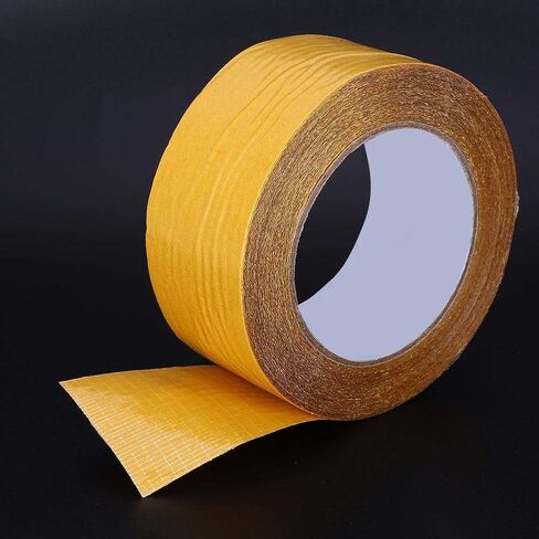 JADPES xianshi 65.6ft Easy to Operate Strong Double-Sided Mesh Tape, Self Adhesive Tape, Daily Life for Beginner Professional Craft Man Family DIY Leather Craft Leather(50MM*20m) in Saudi Arabia