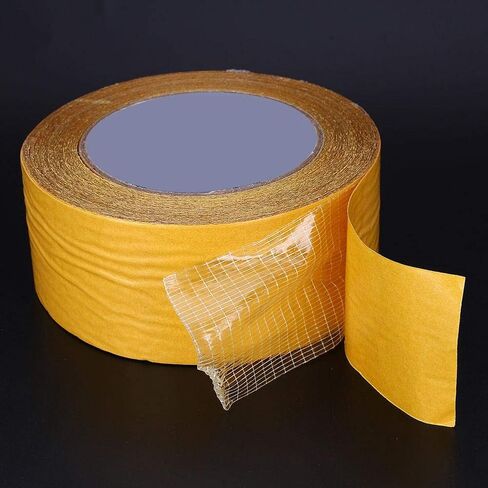JADPES xianshi 65.6ft Easy to Operate Strong Double-Sided Mesh Tape, Self Adhesive Tape, Daily Life for Beginner Professional Craft Man Family DIY Leather Craft Leather(50MM*20m) in Saudi Arabia