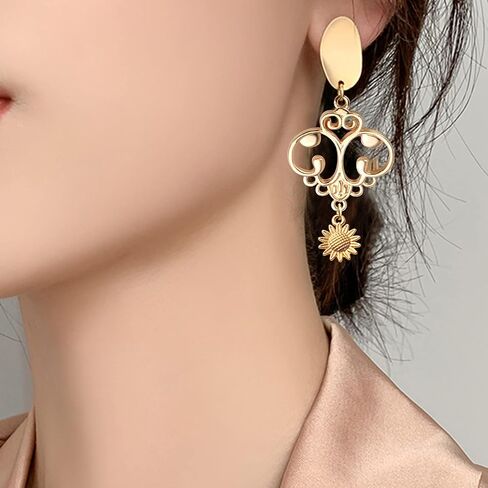 Earring Chandelier Charms,12pcs Chandelier Component Links Alloy Earring Connector Charms Chandelier Earring Components Earring Jewelry Making for Earring Drop and Charm Pendant in Saudi Arabia