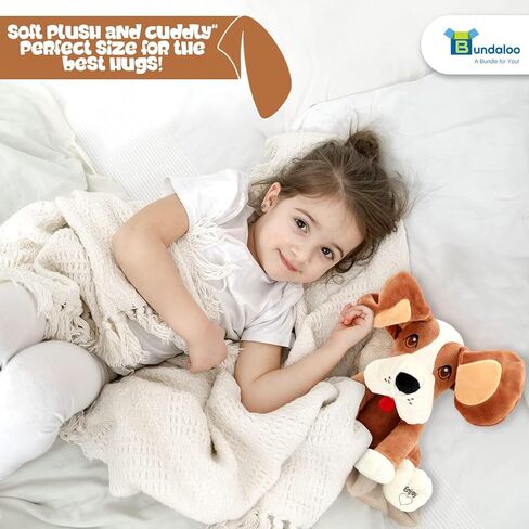Bundaloo Animated Plush Peek A Boo Singing Dog with Floppy Ears | Plays Peek-A-Boo & Sings Do Your Ears Hang Low in Kuwait