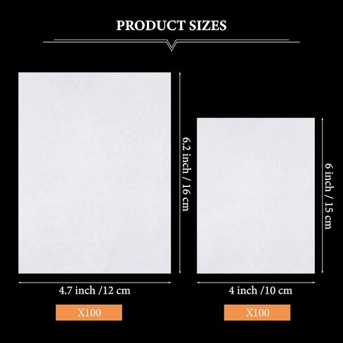 Patelai 200 Pcs Diamond Painting Release Paper 16 x 12 cm, 15 x 10 cm Diamond Painting Cover Replacement Double-Sided Non-Stick Cover 5D Accessories for Adult(15 x 10 cm) in Saudi Arabia