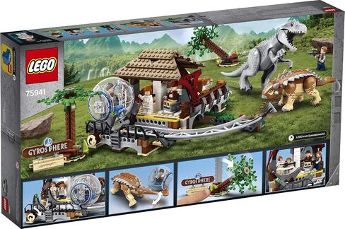 LEGO Jurassic World Indominus rex vs. Ankylosaurus 75941 Awesome Dinosaur Building Toy for Kids, Featuring Jurassic World Character Minifigures for Hours of Creative Fun (537 Pieces) in Saudi Arabia