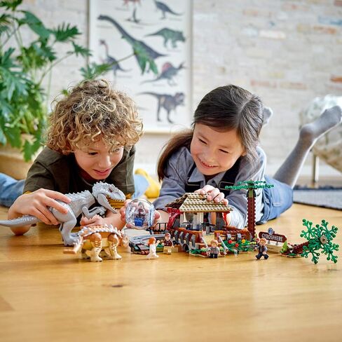 LEGO Jurassic World Indominus rex vs. Ankylosaurus 75941 Awesome Dinosaur Building Toy for Kids, Featuring Jurassic World Character Minifigures for Hours of Creative Fun (537 Pieces) in Saudi Arabia