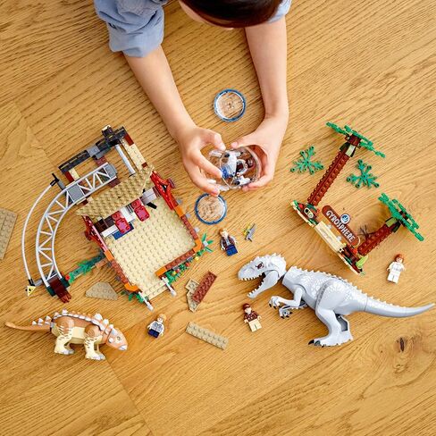 LEGO Jurassic World Indominus rex vs. Ankylosaurus 75941 Awesome Dinosaur Building Toy for Kids, Featuring Jurassic World Character Minifigures for Hours of Creative Fun (537 Pieces) in Saudi Arabia