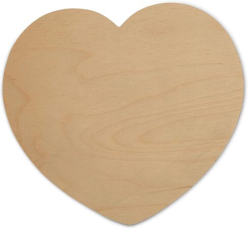 DIY Wooden Heart Cutouts for Crafts 8 inch, 1/8 inch Thick, Pack of 3 Unfinished Shapes for Valentines Day Party Décor, by Woodpeckers in Saudi Arabia