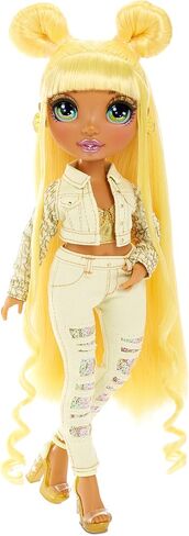 Rainbow Surprise Rainbow High Sunny Madison - Yellow Clothes Fashion Doll with 2 Complete Mix & Match Outfits and Accessories, Toys for Kids 6 to 12 Years Old in Saudi Arabia