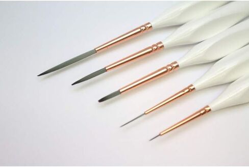 Mont Marte Liner Brush Set for Painting, 5 Piece Detailed Art Brushes with Wood Handle in Saudi Arabia