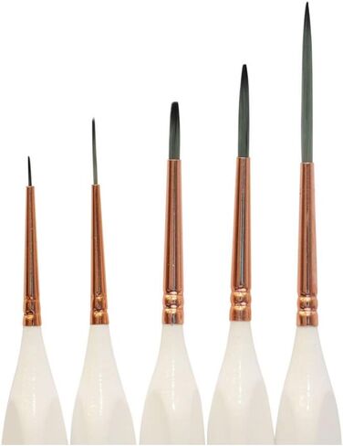 Mont Marte Liner Brush Set for Painting, 5 Piece Detailed Art Brushes with Wood Handle in Saudi Arabia