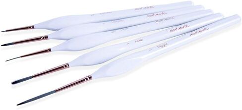 Mont Marte Liner Brush Set for Painting, 5 Piece Detailed Art Brushes with Wood Handle in Saudi Arabia
