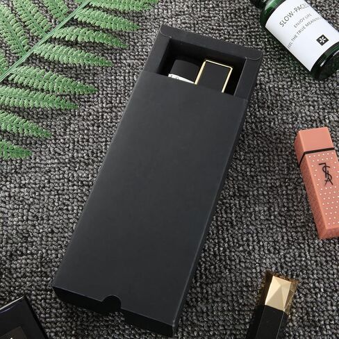 MNKNENG 30 Pack Drawer Box Black Gift Box 5.9 x 3.2 x 1.6 Inch Boxes For Wrapping Gifts, Folding Paperboard Gift Boxes With Lids, Small Kraft Paper Drawer Box For Business Present Packaging in Kuwait