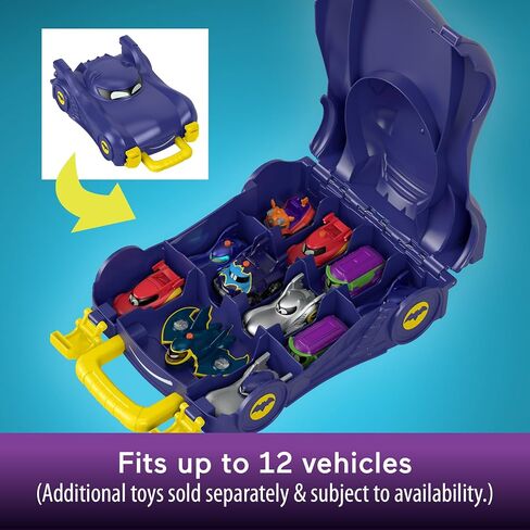 Fisher-Price DC Batwheels Preschool Toy Bat The Batmobile Carrying Case with 1:55 Scale Diecast Car for Ages 3+ Years in Saudi Arabia