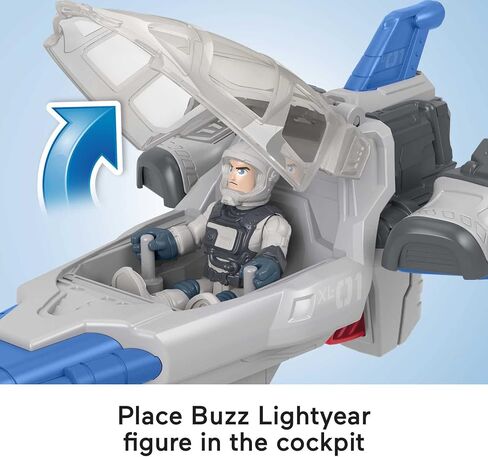 Disney and Pixar Lightyear Toys Imaginext Hyperspeed Explorer XL-01 Spaceship & Buzz Lightyear Figure Set for Pretend Play Ages 3+ Years​ in Saudi Arabia