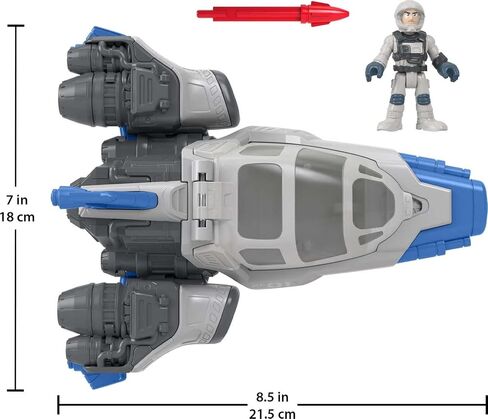 Disney and Pixar Lightyear Toys Imaginext Hyperspeed Explorer XL-01 Spaceship & Buzz Lightyear Figure Set for Pretend Play Ages 3+ Years​ in Saudi Arabia
