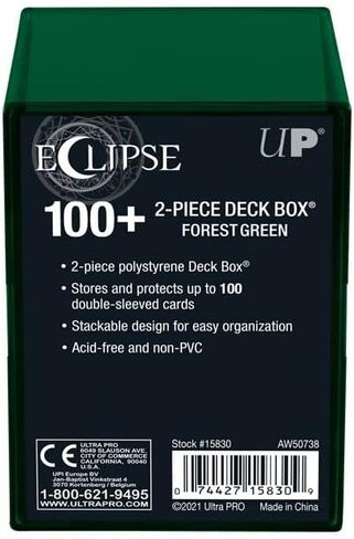 Ultra Pro Eclipse 2-Piece Deck Box: Arctic White - For Pokemon Game, MTG, Baseball, Basketball, Football Card and other Trading Cards or Board Games Storage in Kuwait