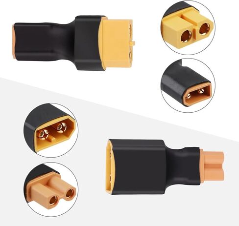 4 قطعة لا أسلاك XT30 إلى XT60 التوصيل أنثى ذكر محول موصل لاسلكي ل RC طائرة بدون طيار FPV سيارة يبو NiMH شاحن بطارية ESC in Kuwait