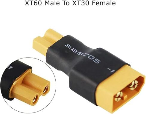 4 قطعة لا أسلاك XT30 إلى XT60 التوصيل أنثى ذكر محول موصل لاسلكي ل RC طائرة بدون طيار FPV سيارة يبو NiMH شاحن بطارية ESC in Kuwait