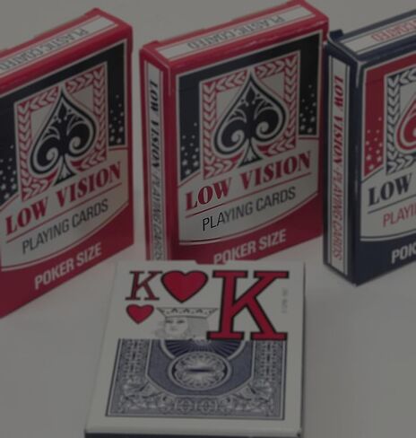 Low Vision Playing Cards _ Bundle of 4 Decks in Kuwait
